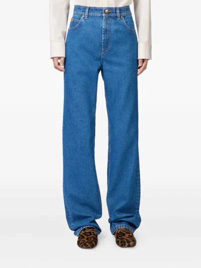 Tod's Back-patch Jeans In Blue