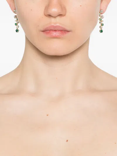 Swarovski Constella Drop Earrings In Gold