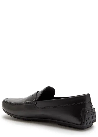 Tod's 'city Gommino' Loafers In Black