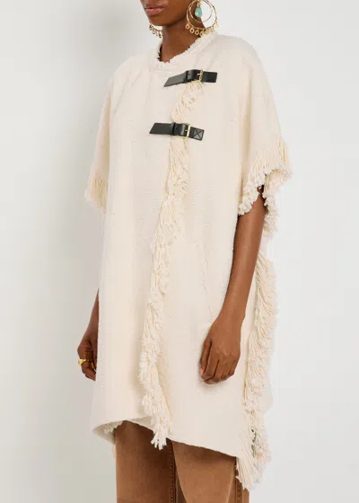 Isabel Marant Greya Bouclé Wrap Coat In Neutral