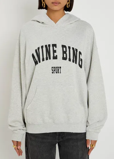 Anine Bing Harvey Logo-print Sweatshirt In Gray