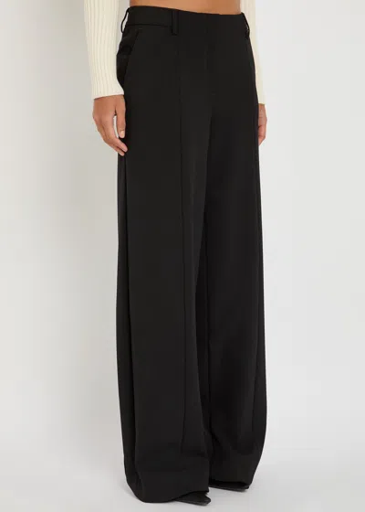 Jean Paul Gaultier Tailored Split-cuff Twill Trousers In Black