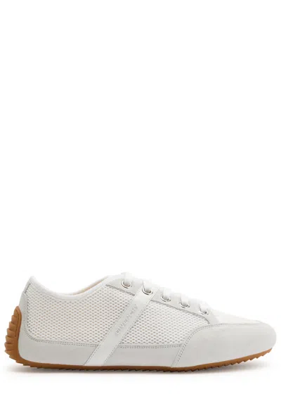 Givenchy Mesh And Suede Slim Low-top Sneakers In White