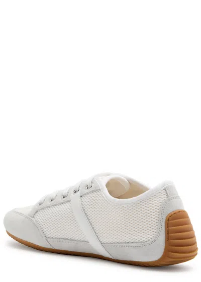 Givenchy Mesh And Suede Slim Low-top Sneakers In White