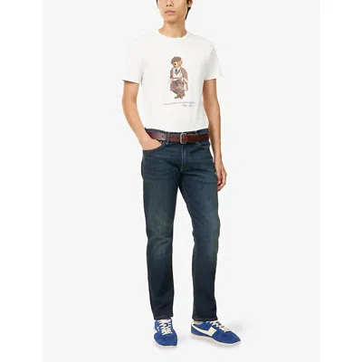 Polo Ralph Lauren White Polo Bear T-shirt Custom Slim-fit In White