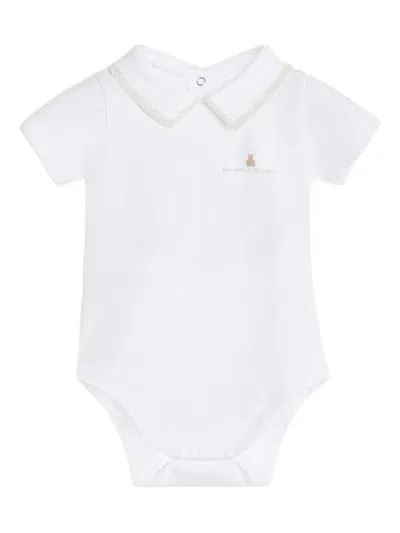 Brunello Cucinelli Baby Bernie 2-piece Bodysuit Set In White