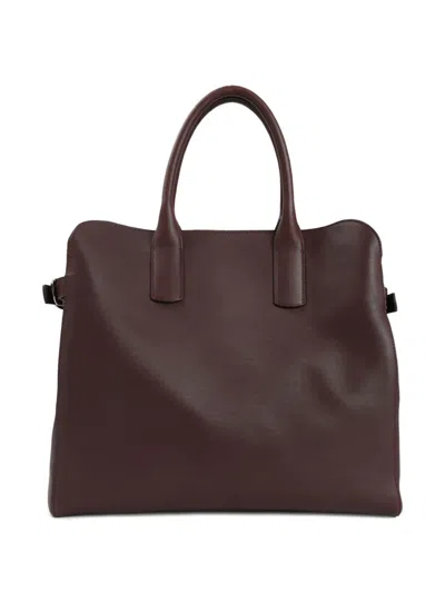 扣环开合皮质手提包