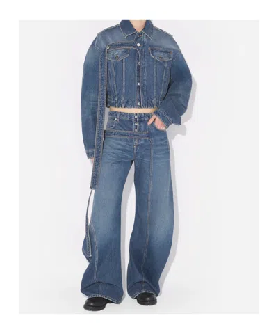 Jean Paul Gaultier Low-rise Jeans In Blue