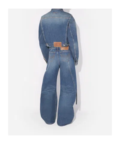 Jean Paul Gaultier Low-rise Jeans In Blue