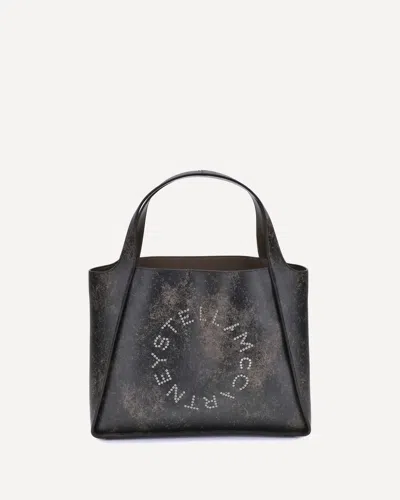 Stella Mccartney Aged Effect Tote Bag In Brown