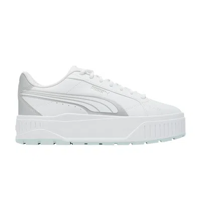 Pre-owned Puma Wmns Karmen 2 'aqua Metallic - White Silver' | Women's Size 8