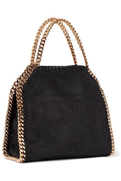 Shop Stella Mccartney The Falabella Mini Faux Brushed-leather Shoulder Bag