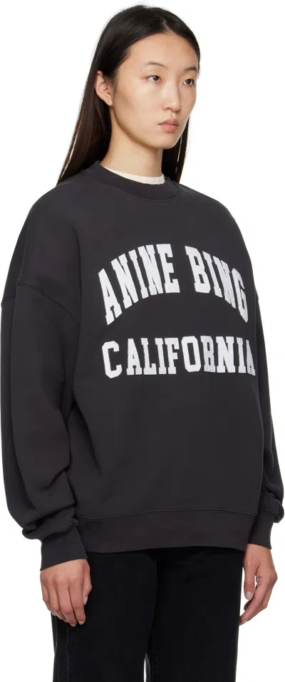 Anine Bing Miles Sweatshirt In Black