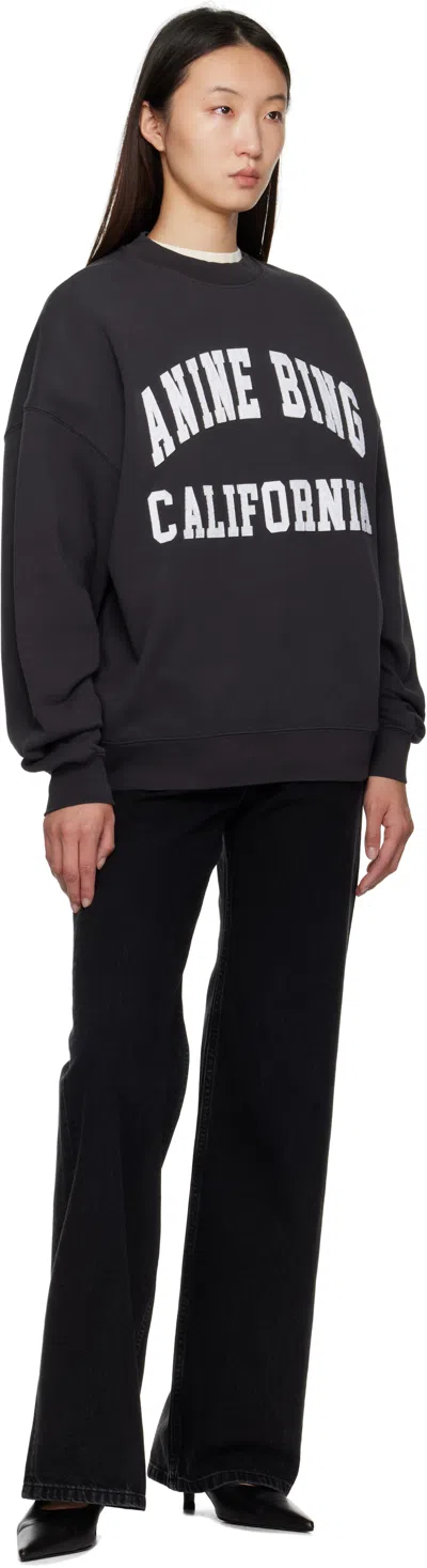 Anine Bing Miles Sweatshirt In Black
