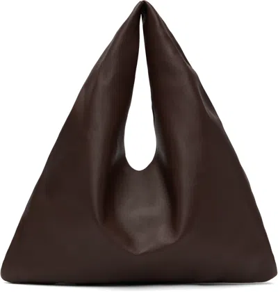 The Row Brown Small Bindle Tote In Brown