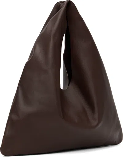 The Row Brown Small Bindle Tote In Brown