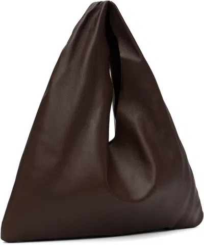 The Row Brown Small Bindle Tote In Brown