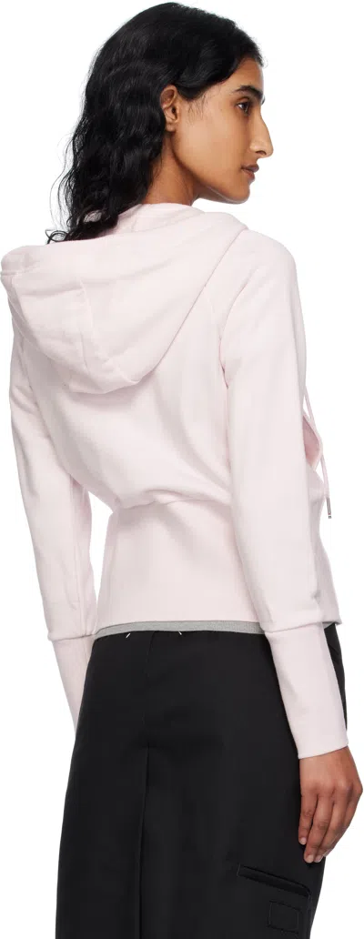 Thom Browne Cotton Hoodie With Drawstring Hood And Pockets In Pink