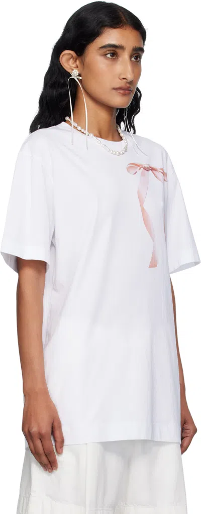 Simone Rocha Printed Cotton Jersey T-shirt In Multi
