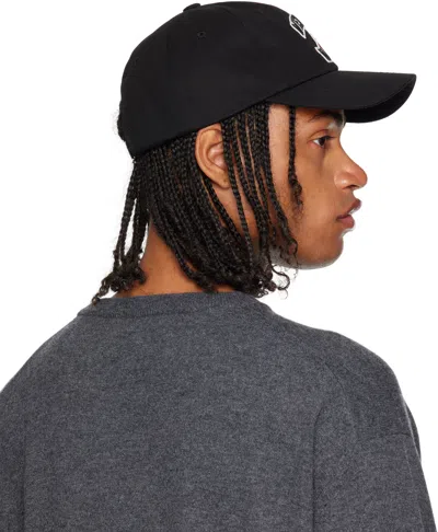 We11 Done Bear-embroidered Baseball Cap In Black