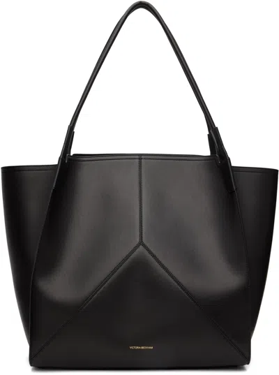 Victoria Beckham Black 'victoria' Soft Leather Tote In Black
