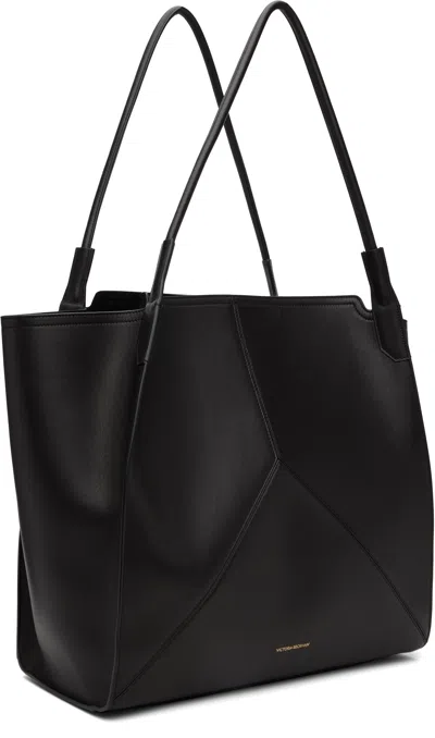 Victoria Beckham Black 'victoria' Soft Leather Tote In Black