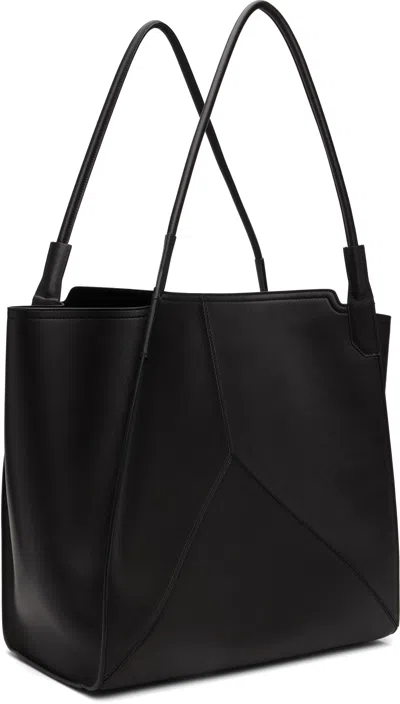 Victoria Beckham Black 'victoria' Soft Leather Tote In Black