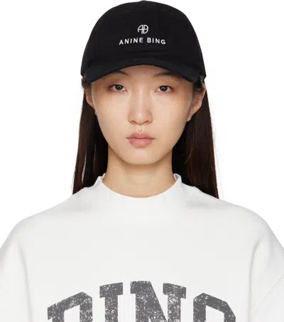 Anine Bing Jeremy Baseball Cap In Black