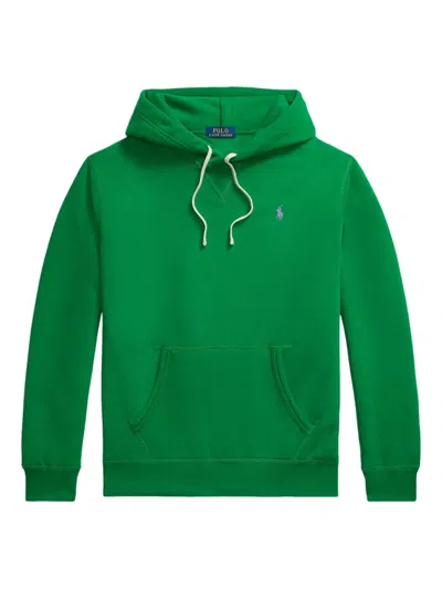 Polo Ralph Lauren The Rl Cotton-blend Fleece Hoodie In Green