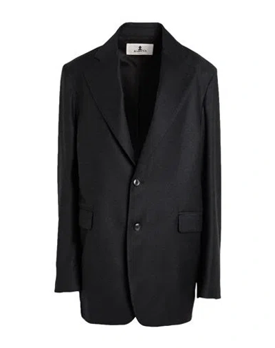 Barena Venezia Barena Woman Blazer Charcoal Size 8 Wool, Elastane, Viscose, Acetate, Polyester In Black