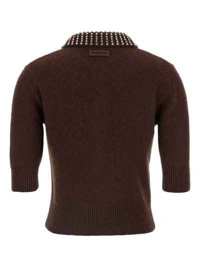 Pinko Pull Polo In Brown