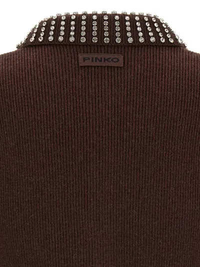 Pinko Pull Polo In Brown