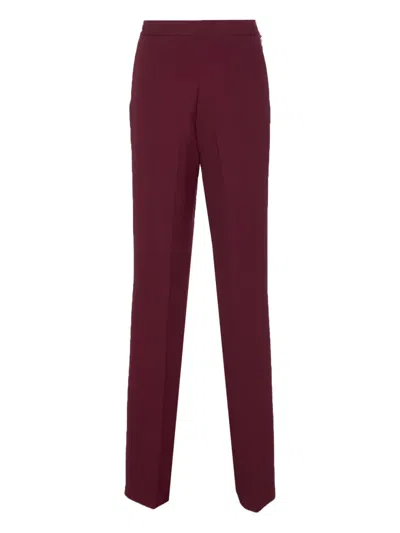 Twinset Pants In Burgundy