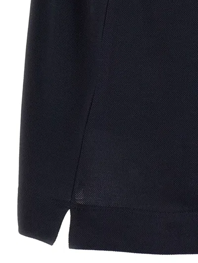 Zegna Men's Piquet Polo T-shirt In Black