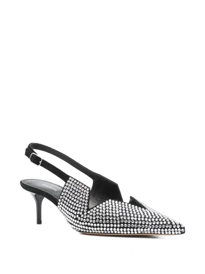 Coperni Star Cut Out Kitten Heel Pumps In Black