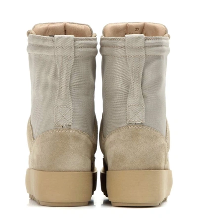 Shop Yeezy Military Suede Boots (season 3) In Rock