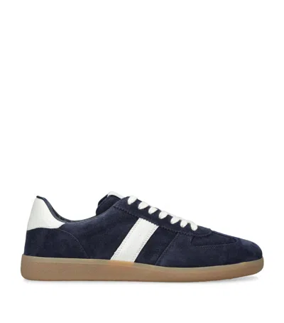 Tom Ford Round Toe Sneakers In Blue