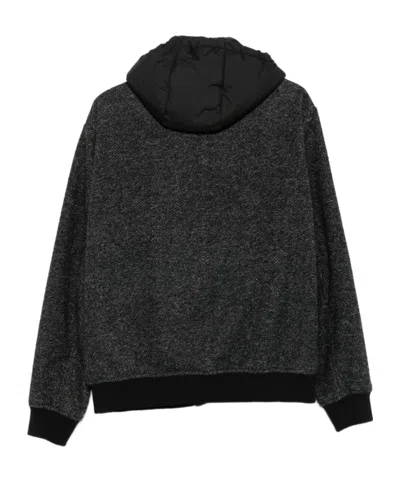 Canali Long Sleeve Jacket In Black