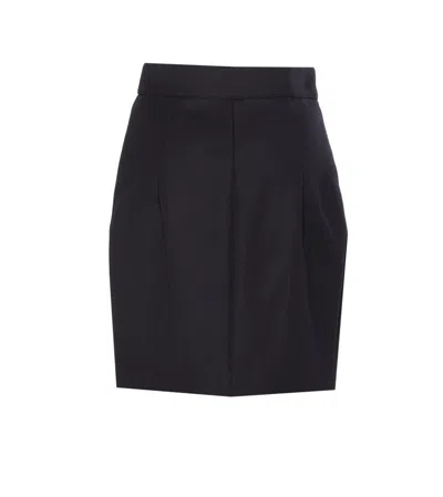 Elisabetta Franchi Button-detailed Mini Skirt In Black