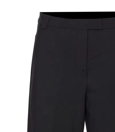 The Latest Billie Lightweight Poplin Trousers Black In Blue