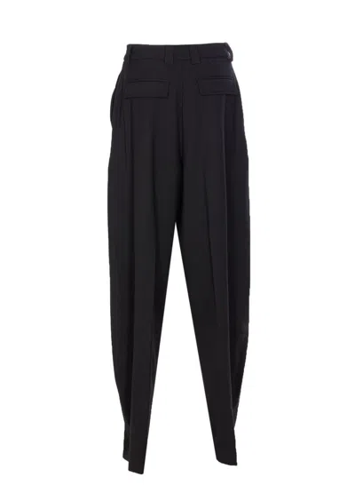 The Latest Tailored Wide Trousers With Pleats In Black
