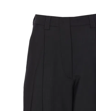 The Latest Tailored Wide Trousers With Pleats In Black
