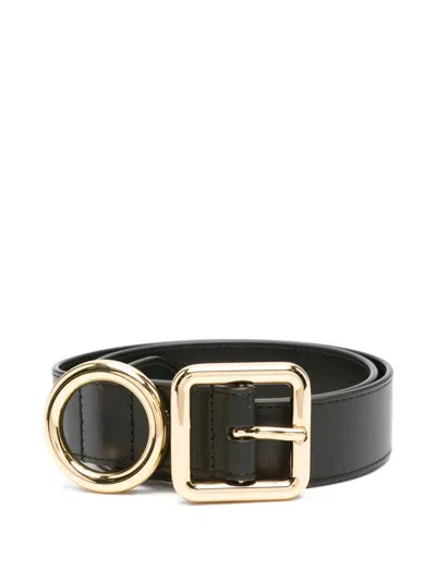 Jacquemus Le Ceinture Regalo Leather Belt In Black