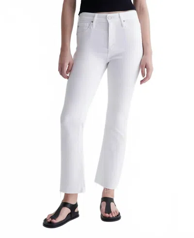 Ag Farrah Boot Crop Jean In Modern White In White