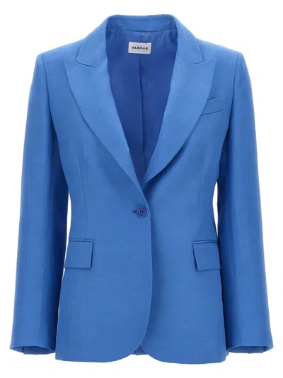 P.a.r.o.s.h Single-breasted Blazer Blazer And Suits In Blue