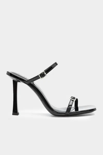 By Far Women's Flick Patent Leather Sandal In Black In Black