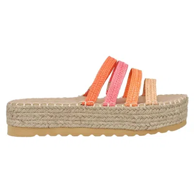 Matisse Womens Gwen Platform Casual Slide Sandal In Pink Multi In Pink