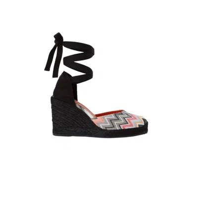 Missoni Women's Eva Espadrilles In Wave Black In Multi