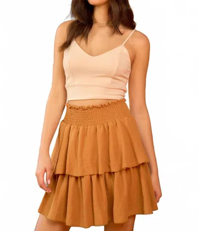Jade By Jane Crop Tank Top In Light Peach In Multi