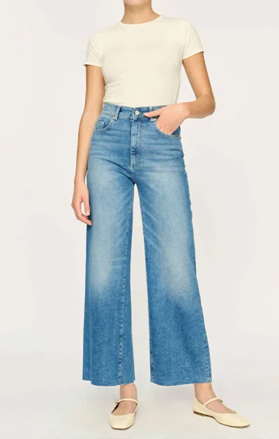 Dl1961 - Women's Hepburn Wide Leg High-rise Jeans In Denim In Blue